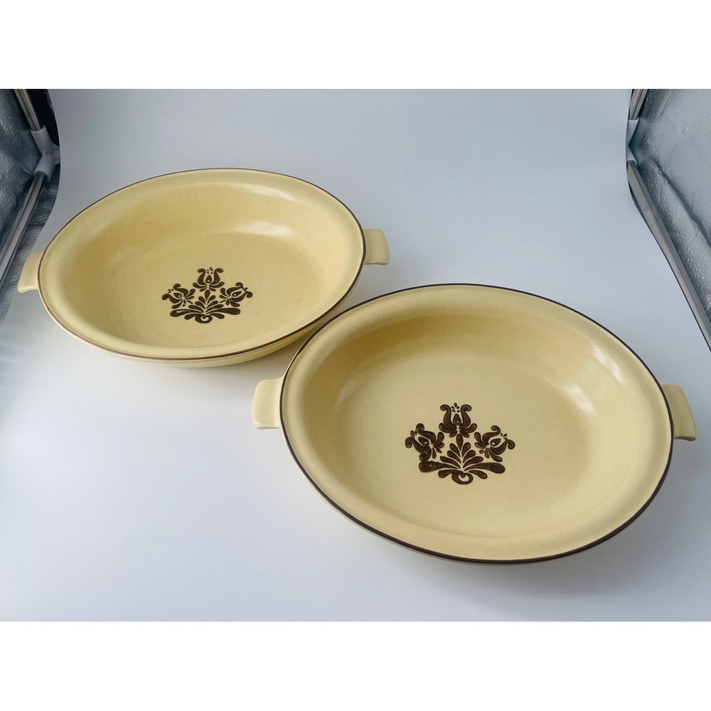 Vintage Pfaltzgraff Village Oval Serving Bowls with Handles – Set of 2